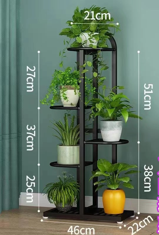 6 pots flower stand flower rack