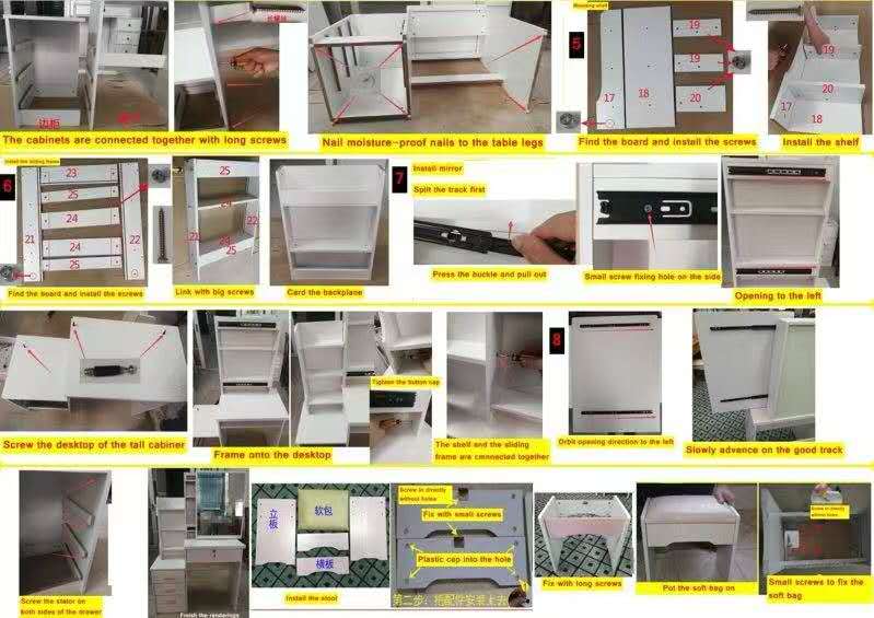 Dressing table with mirror Stool