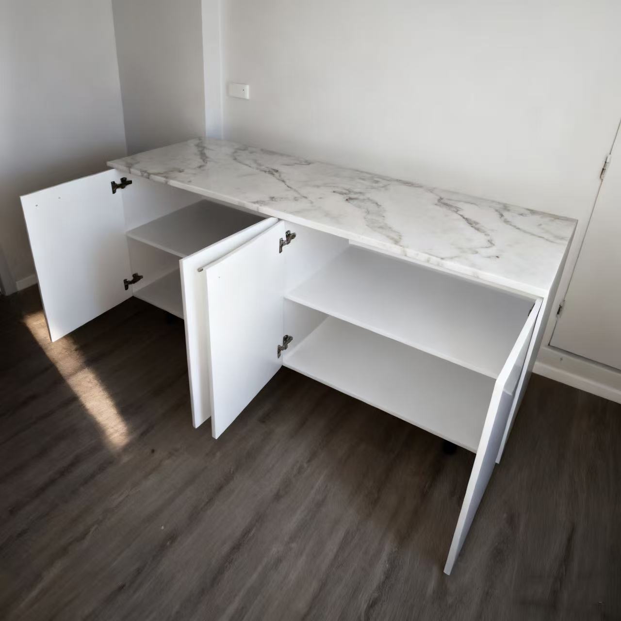 Brand New Kitchen Cabinet  Marble Design Top