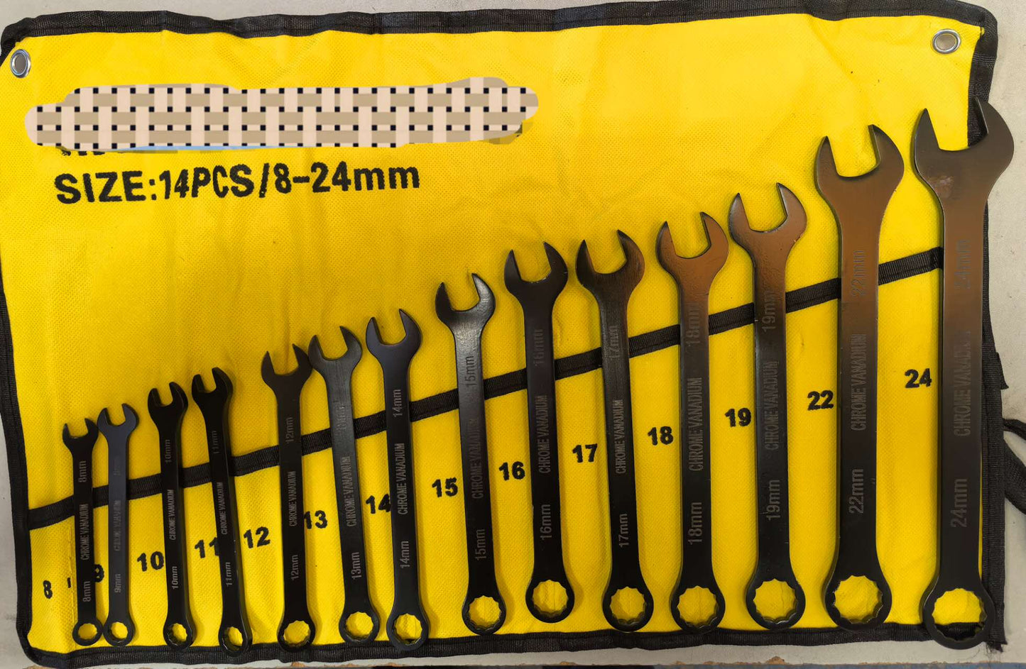 Combination spanner set 14 pcs