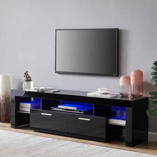 Glass TV Cabinet 160cm with RGB