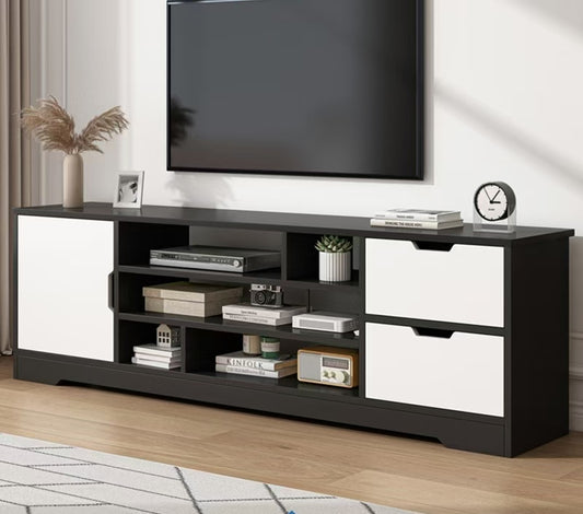 Black TV Cabinet 140cm
