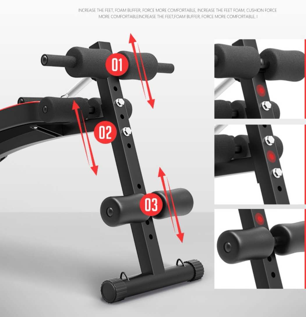 Curved Multifunctional Weight Bench