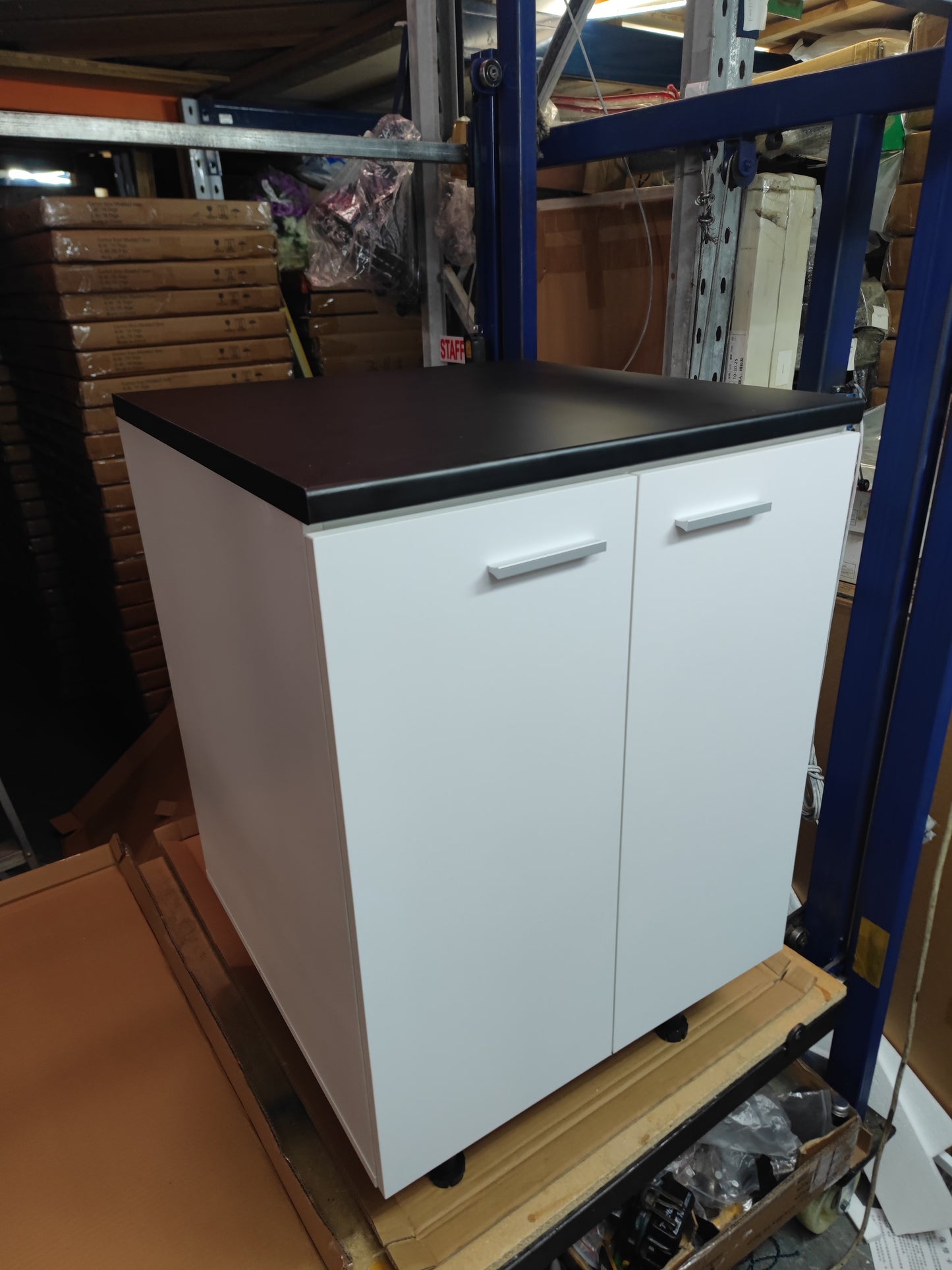 Brand New Kitchen Cabinet with Black Top