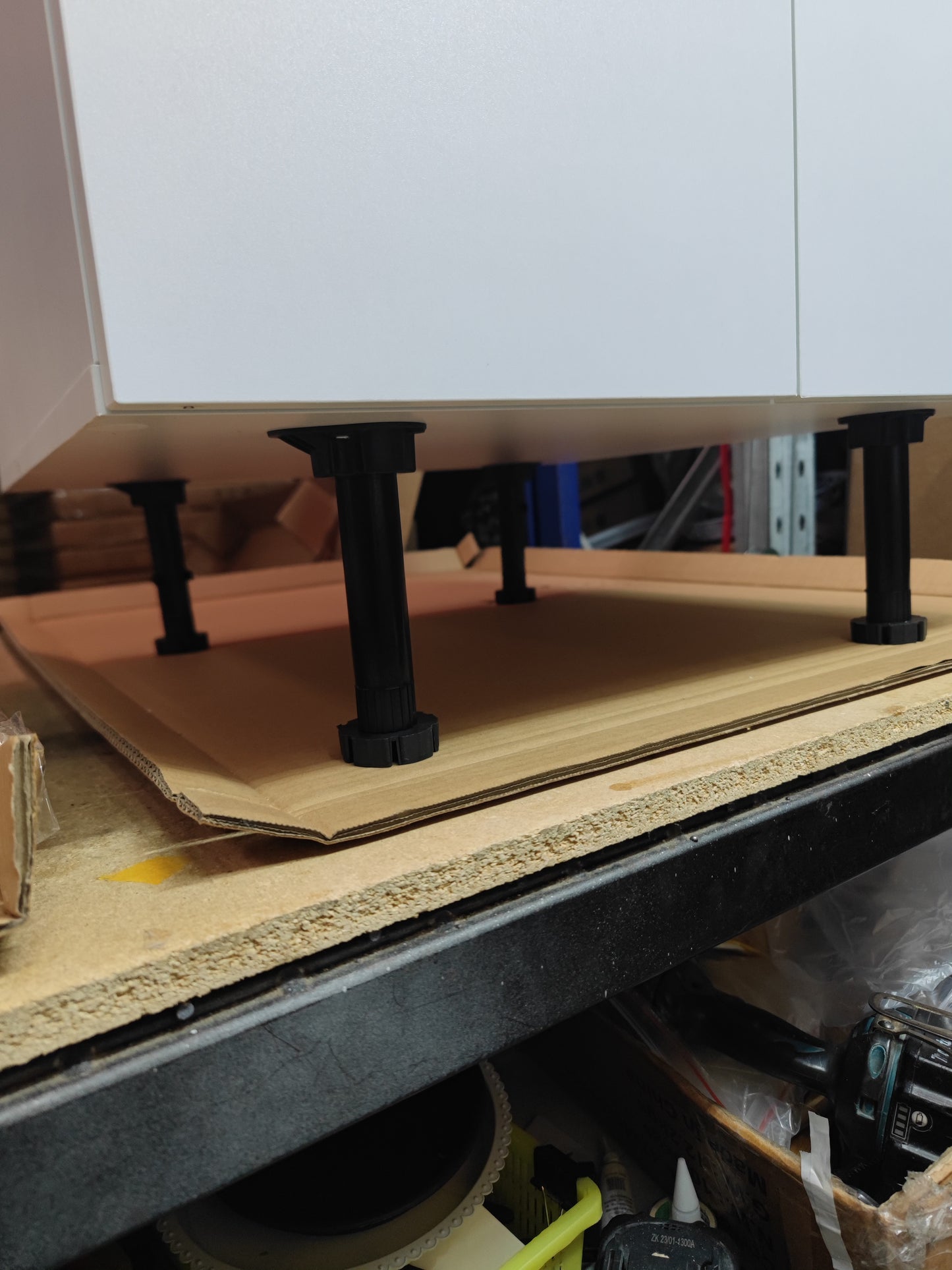 Brand New Kitchen Cabinet with Black Top