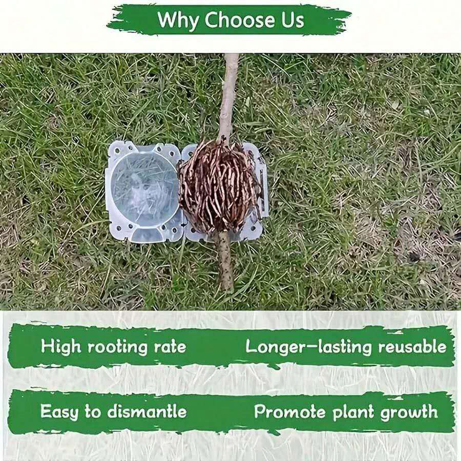 5pcs Reusable Plant Rooting Device, Air Layering Pods, Plant Rooting Grow Box.