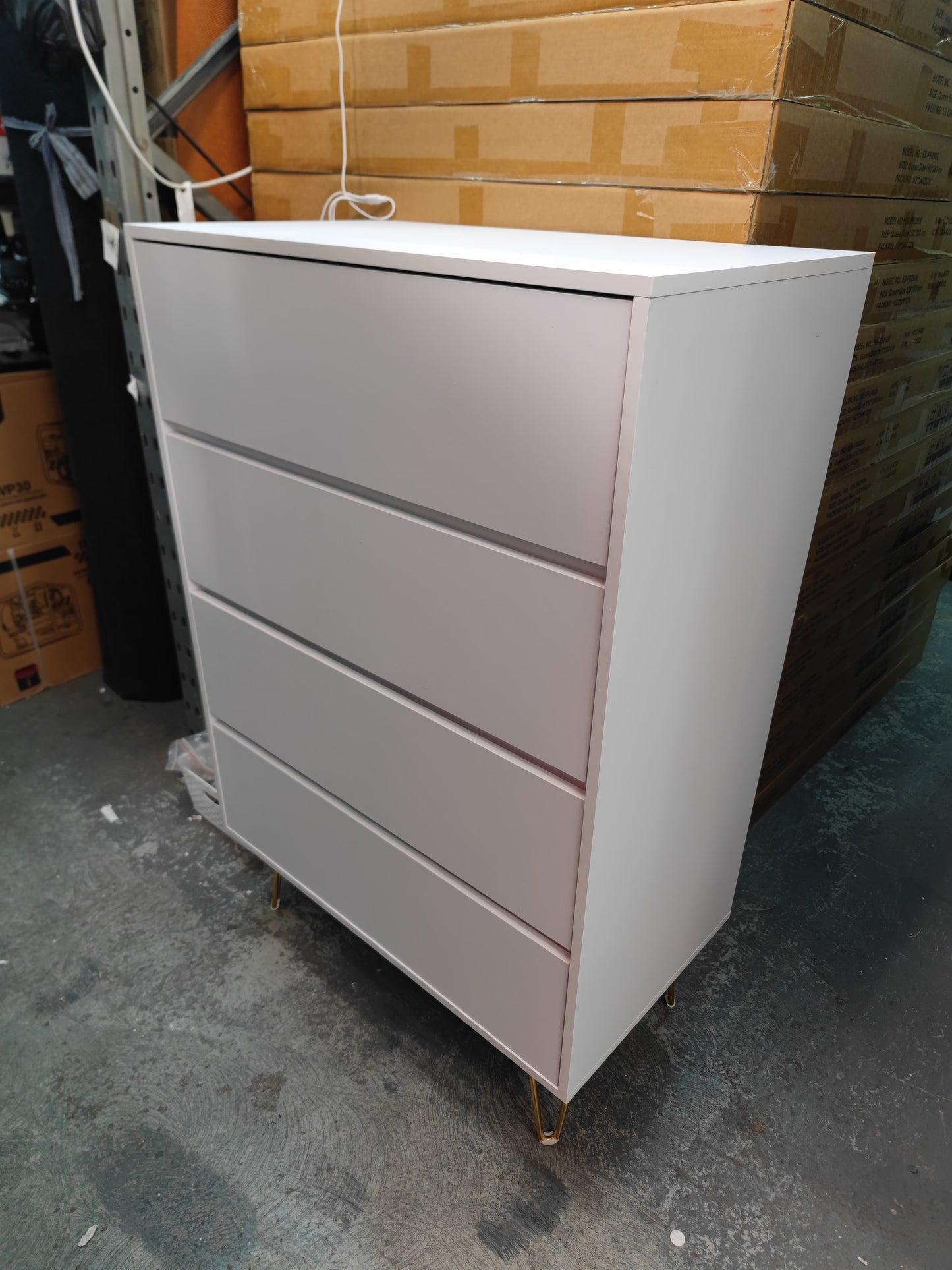 Brand New Tall Boy and Drawer